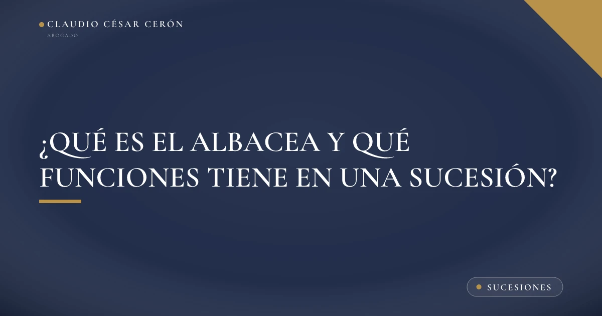 Documentos de una sucesión y una pluma sobre un escritorio, representando el cargo de albacea